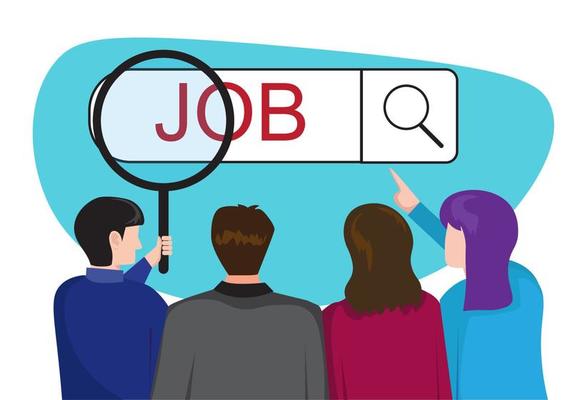  Group of people searching for jobs online